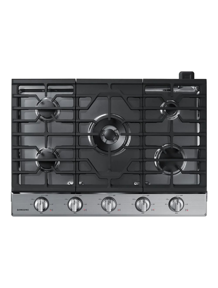 Picture of Samsung 30-Inch Built-In Gas Cooktop with Illuminated Knob NA30N6555TS/AA