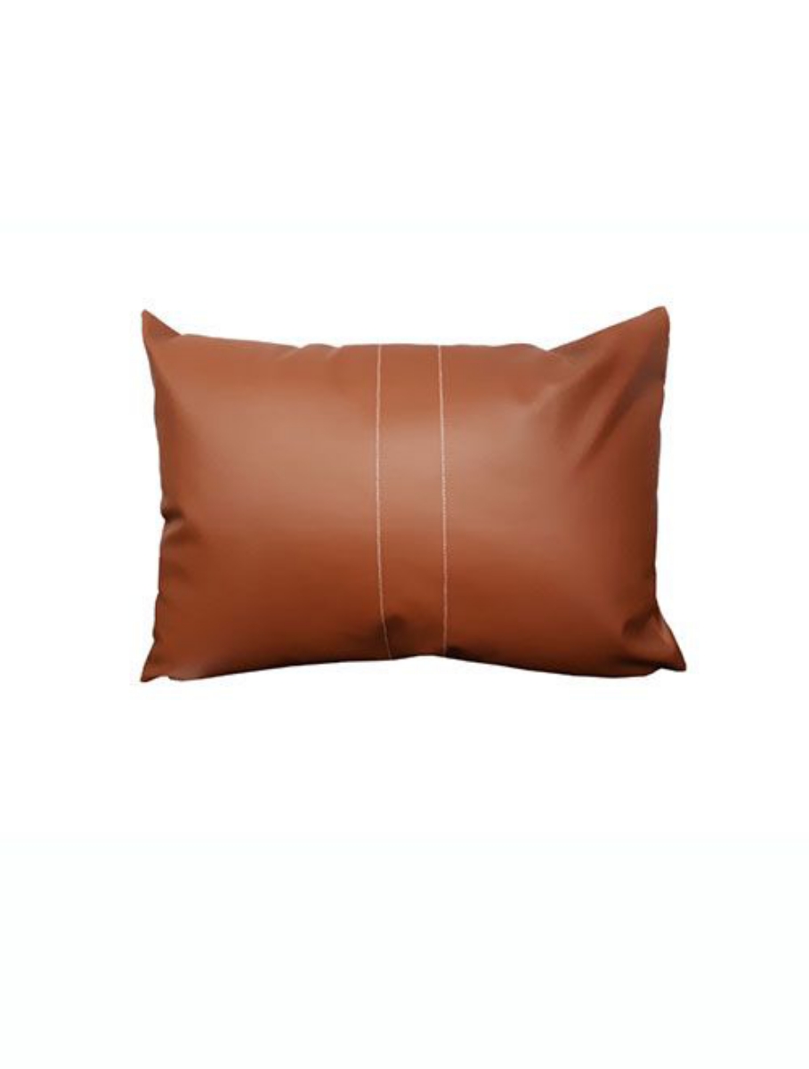 Coussin 14 x 20 pouces VEGAN LTHR BROWN Starlite