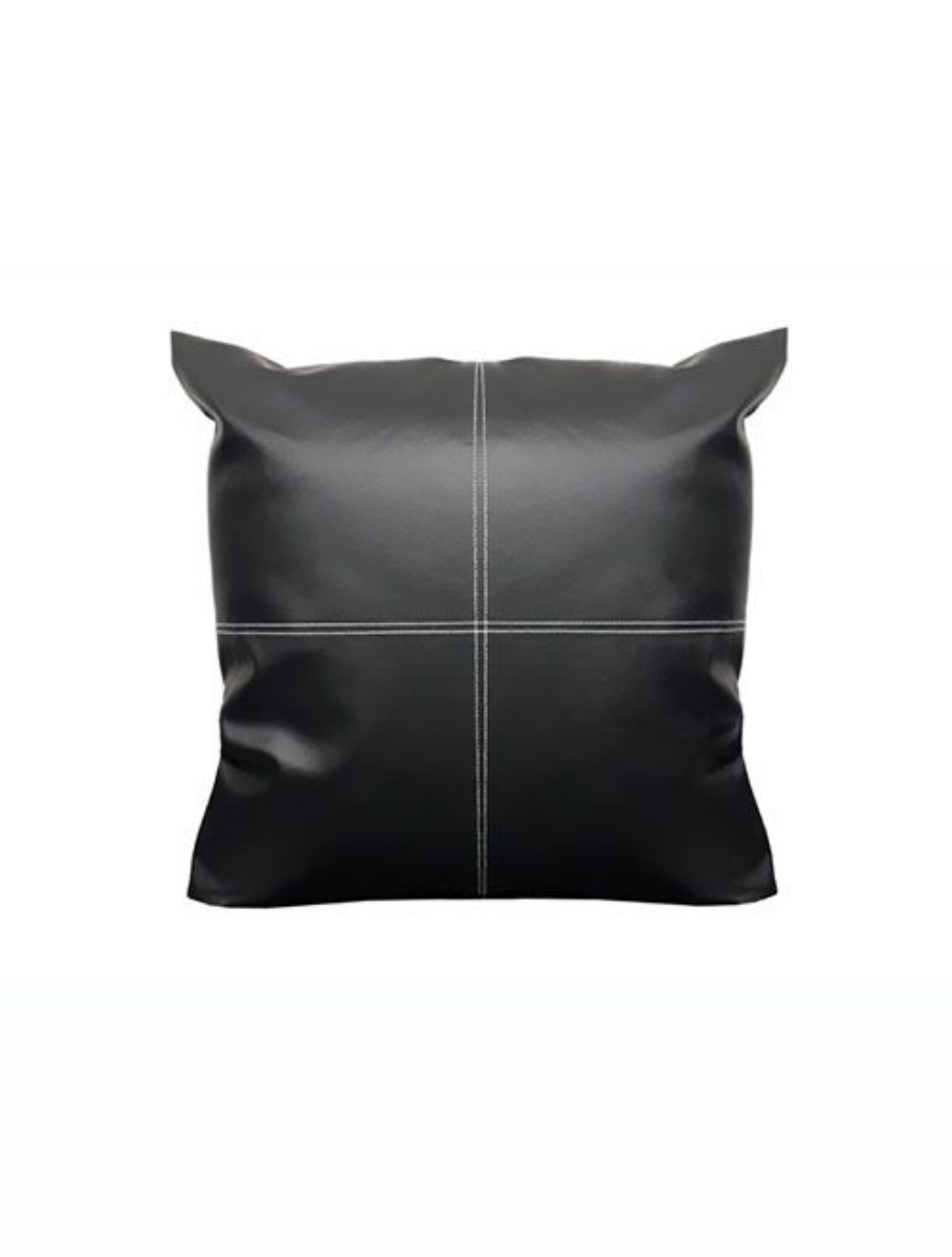 Coussin 20 x 20 pouces VEGAN LTHR BLACK Starlite