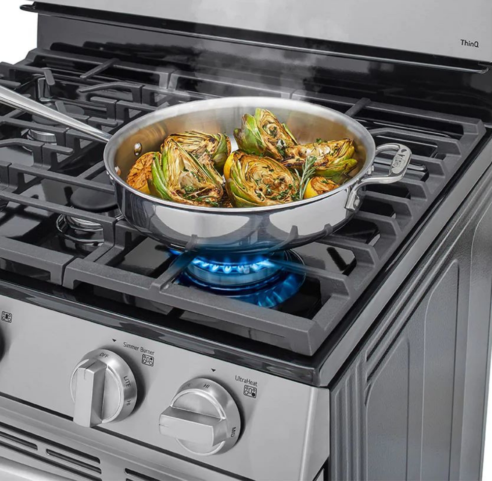 Cuisinière à gaz autoportante 30 po. 6,3 pi³ avec convection LG LRGL5823S