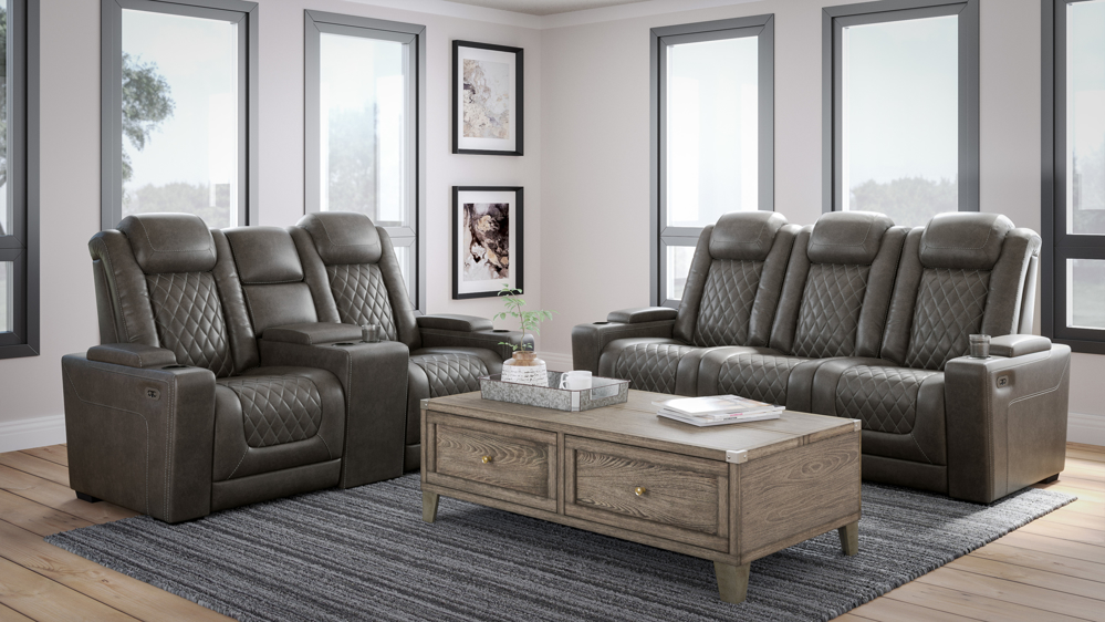 Picture of Power reclining loveseat with console