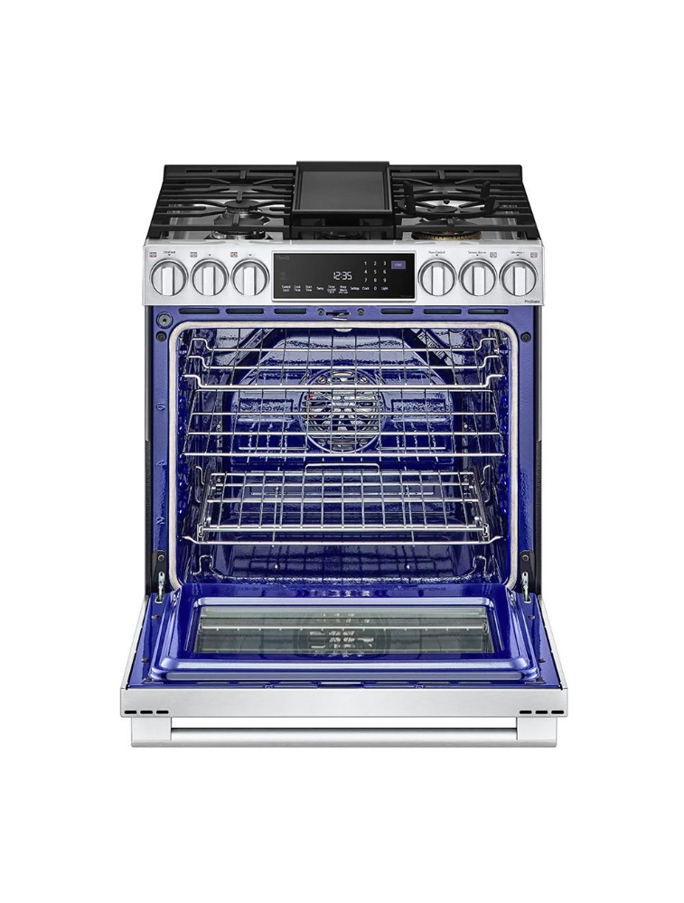 Picture of LG Studio 30-Inch 6.3 Cu. Ft. Slide-In Gas Range with ProBake Convection™ LSGS6338F