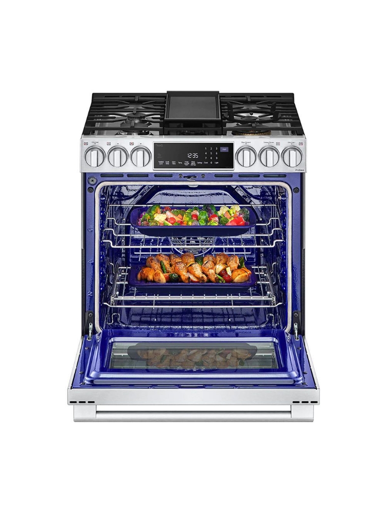 Picture of LG Studio 30-Inch 6.3 Cu. Ft. Slide-In Gas Range with ProBake Convection™ LSGS6338F