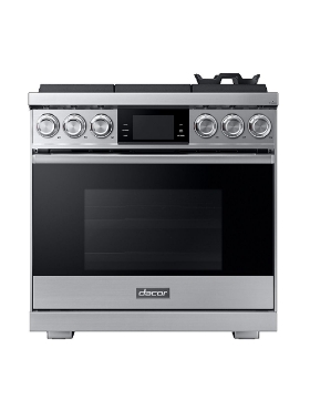 Cuisinière à gaz autoportante 36 po. 5,4 pi³ avec convection Dacor DOP36M96GLS/DA