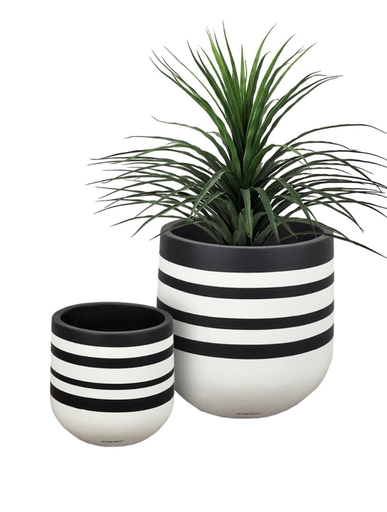 Image sur Pot Stripe 16 po