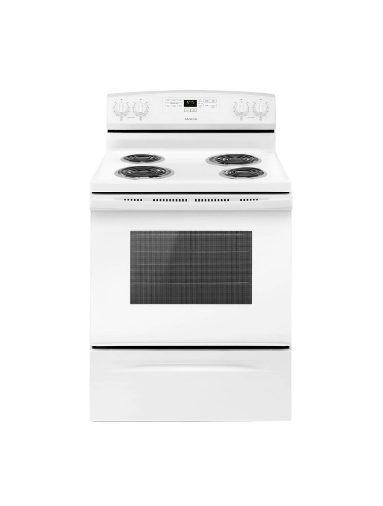 Cuisinière électrique à serpentins 30 po. 4,8 pi³ avec Bake Assist Amana YACR4303MFW