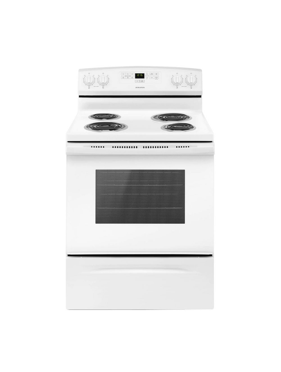 Cuisinière électrique à serpentins 30 po. 4,8 pi³ avec Bake Assist Amana YACR4303MFW