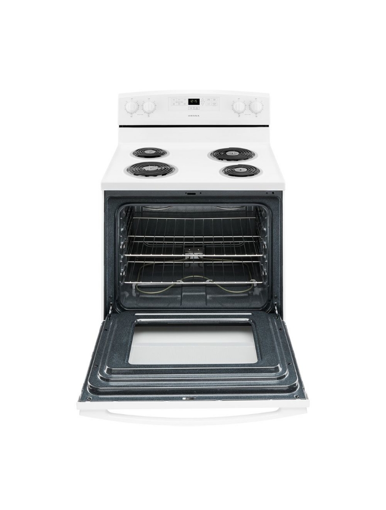 Cuisinière électrique à serpentins 30 po. 4,8 pi³ avec Bake Assist Amana YACR4303MFW