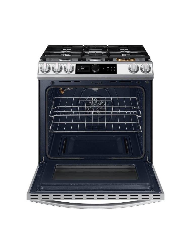 Cuisinière à gaz encastrable 30 po. 6 pi³ avec convection Samsung BESPOKE NX60BB871112AA