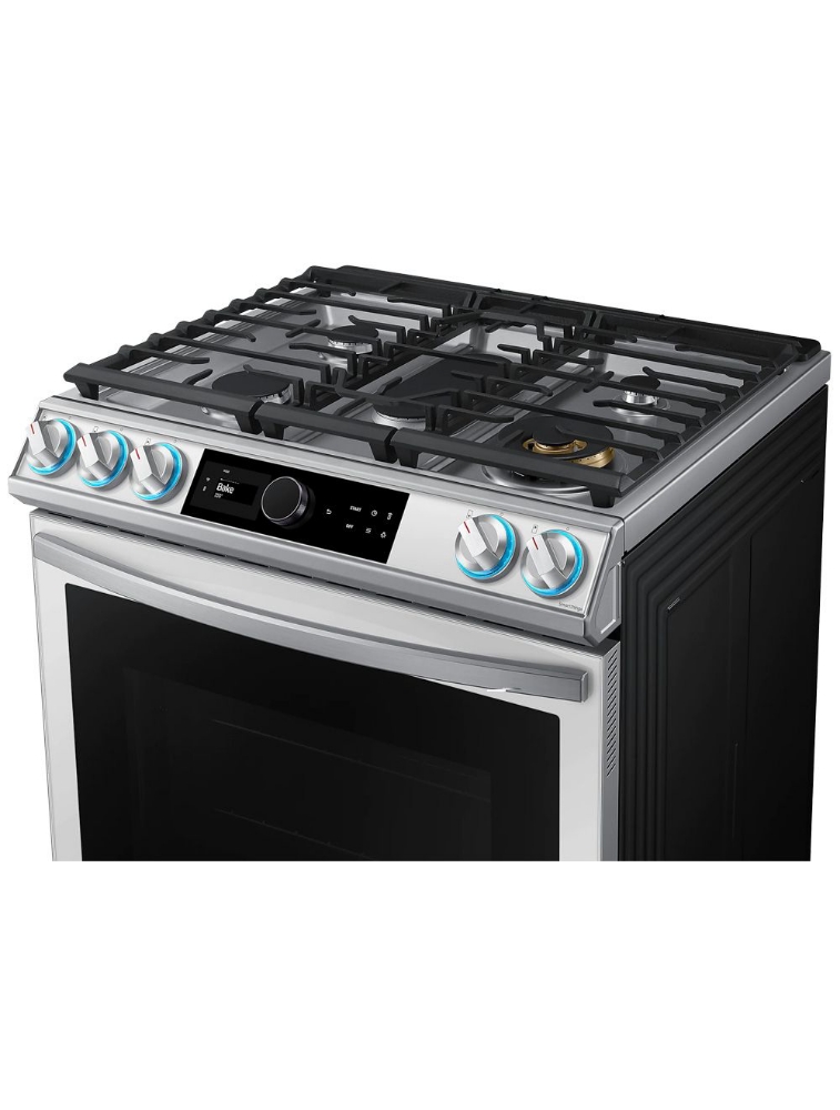 Cuisinière à gaz encastrable 30 po. 6 pi³ avec convection Samsung BESPOKE NX60BB871112AA