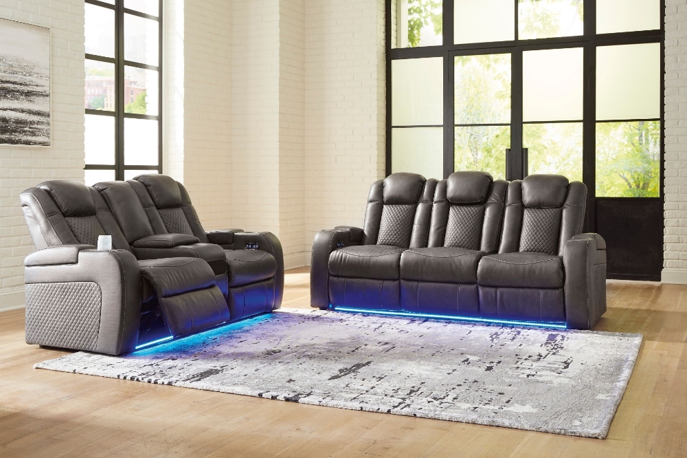 Picture of Power Reclining Sofa with Drop Down Table