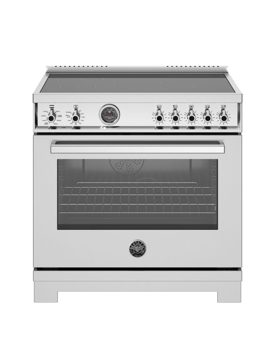 Cuisinière à induction encastrable 36 po. 5,7 pi³ avec convection Bertazzoni PRO365ICFEPXT