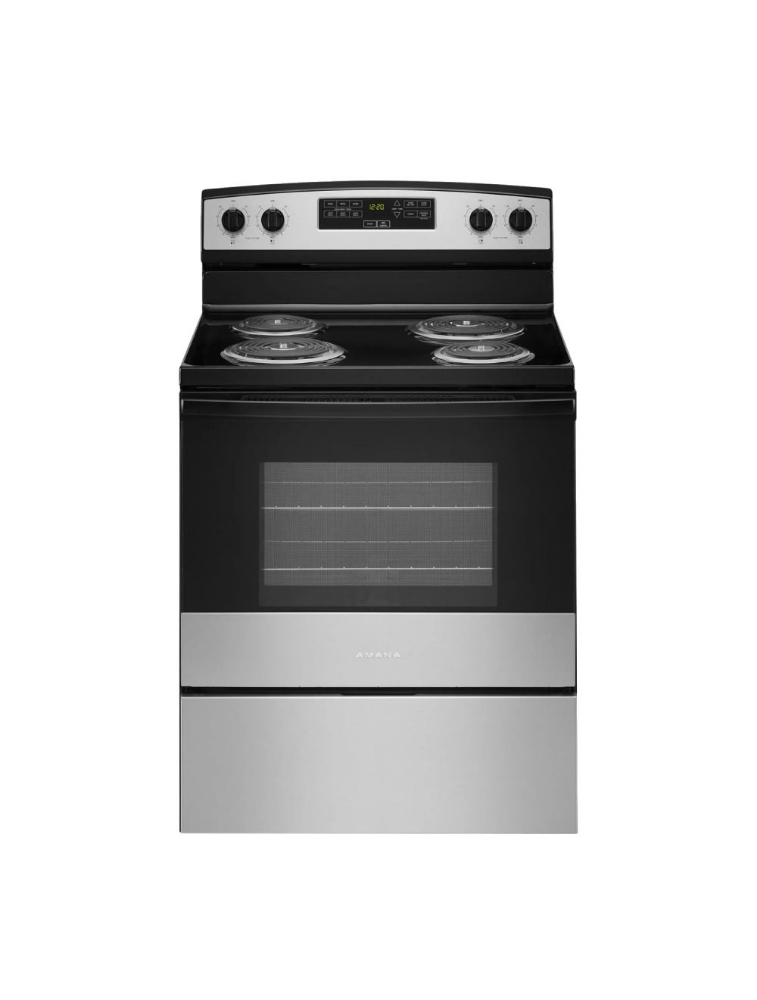 Cuisinière électrique à serpentins 30 po. 4,8 pi³ avec Bake Assist Amana YACR4303MMS