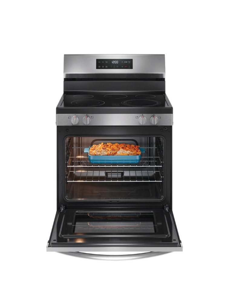 Cuisinière électrique autoportante 30 po. 5,3 pi³ avec EvenTemp™ Frigidaire FCRE306CAS