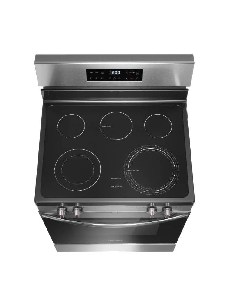 Cuisinière électrique autoportante 30 po. 5,3 pi³ avec EvenTemp™ Frigidaire FCRE306CAS