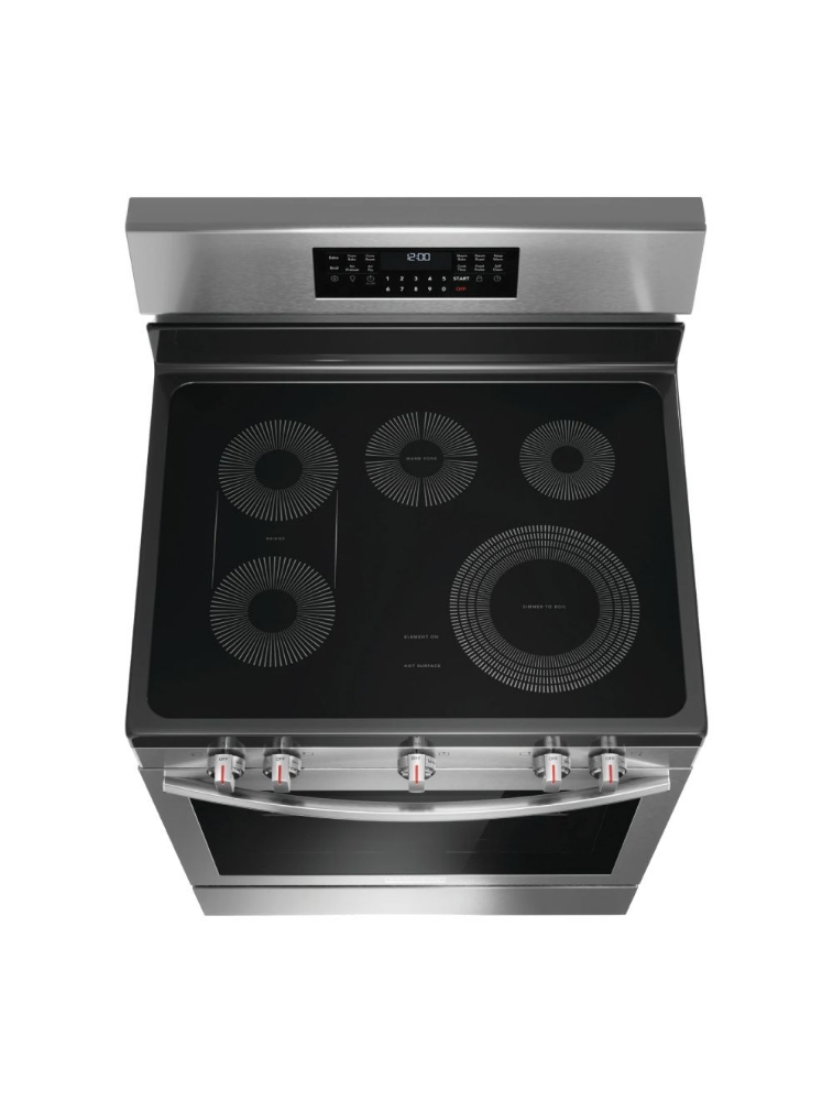 Cuisinière électrique autoportante 30 po. 5,3 pi³ avec convection totale Frigidaire Gallery GCRE306CBF