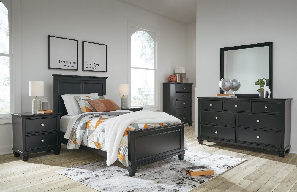 Mobilier de chambre Lit Simple 5 mcx LANOLEE B687-53/52/86/31/36/92X2 Ashley