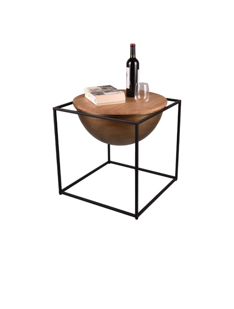 Table d'appoint carrée CELINA 2220230 Mirrors & More